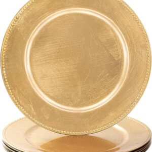 acrylic gold charger plates