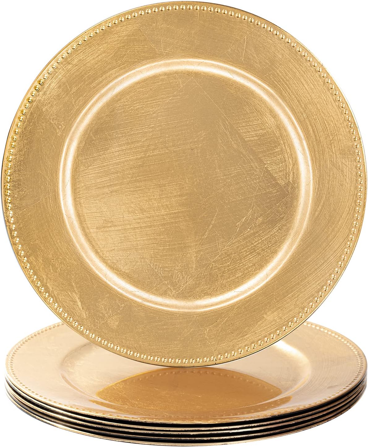 acrylic gold charger plates